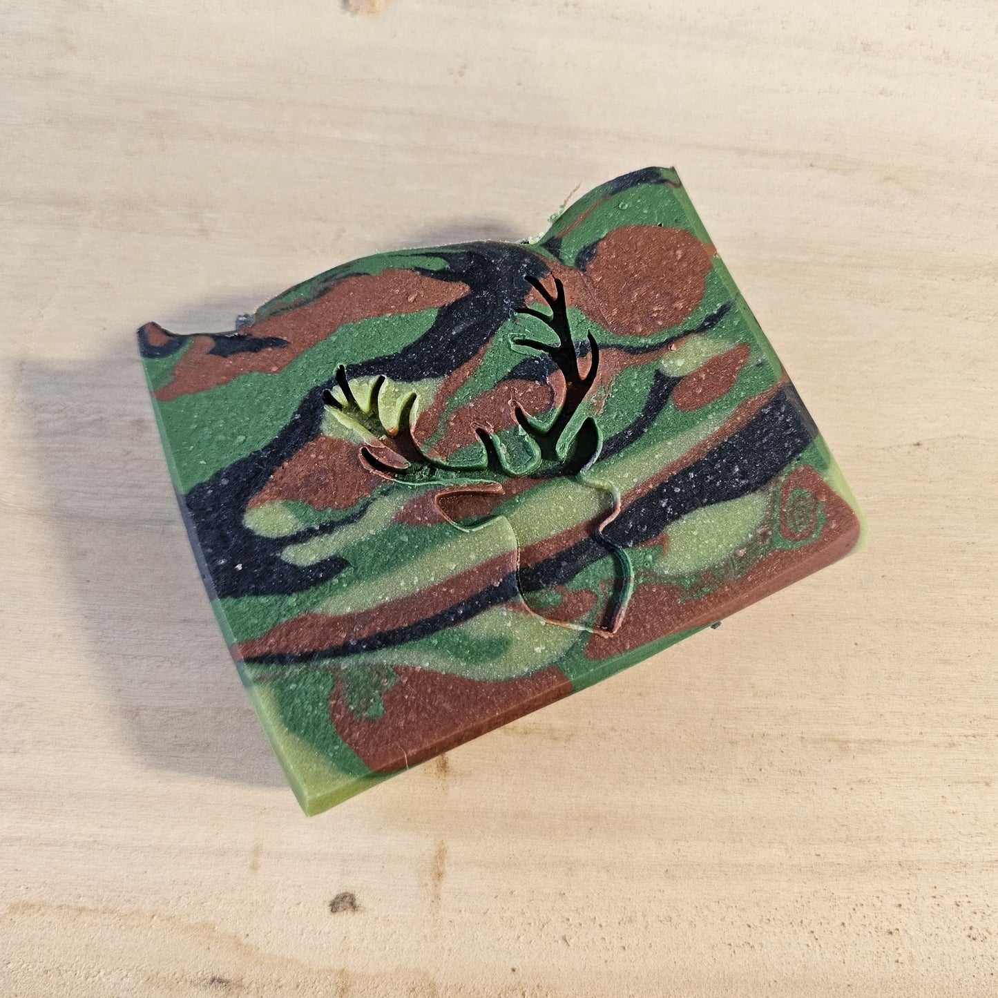 Cypress + Oud (camo) soap