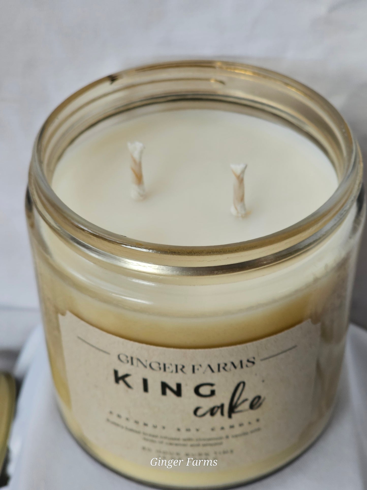 King Cake Candle Jar