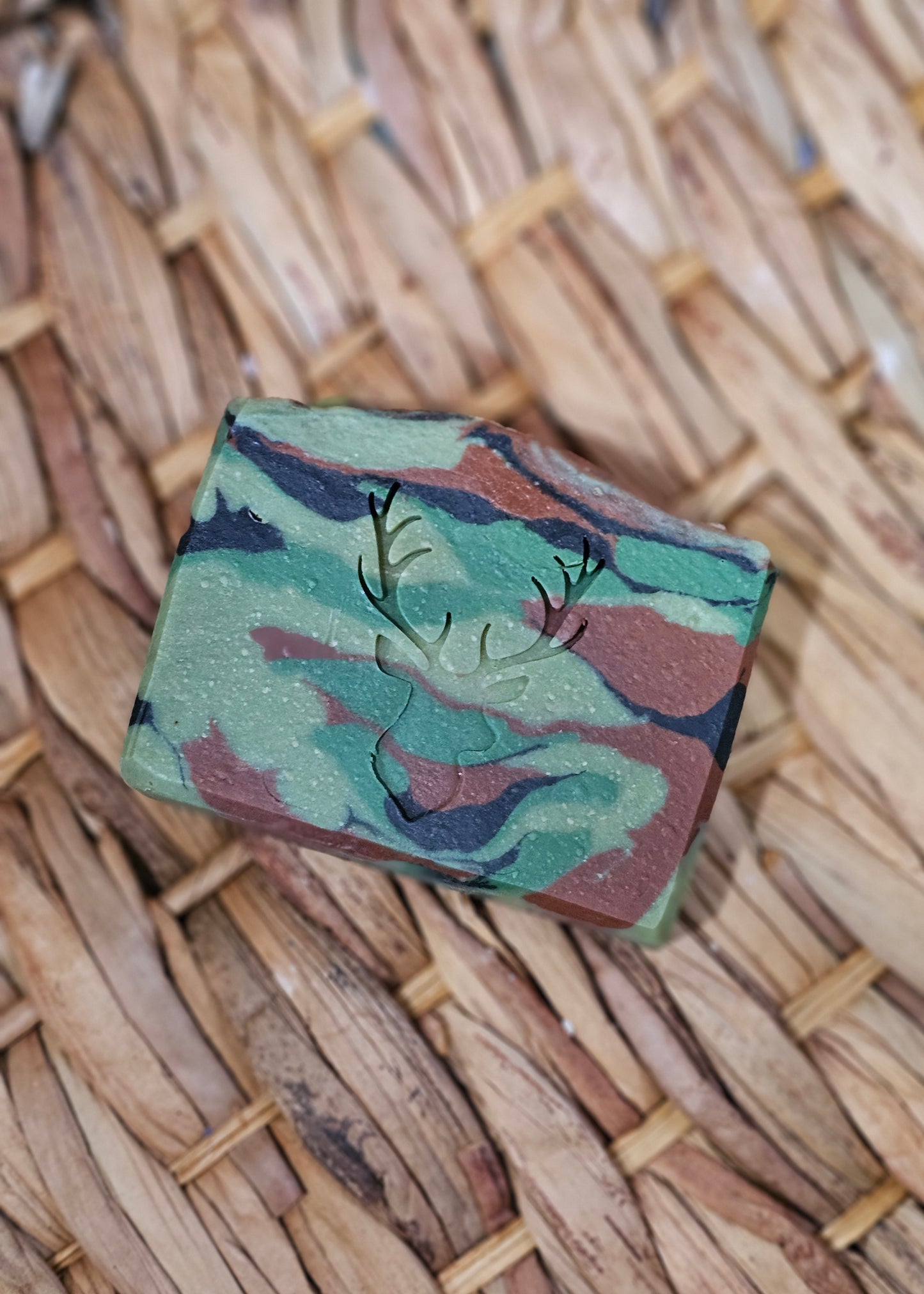 Cypress + Oud (camo) soap