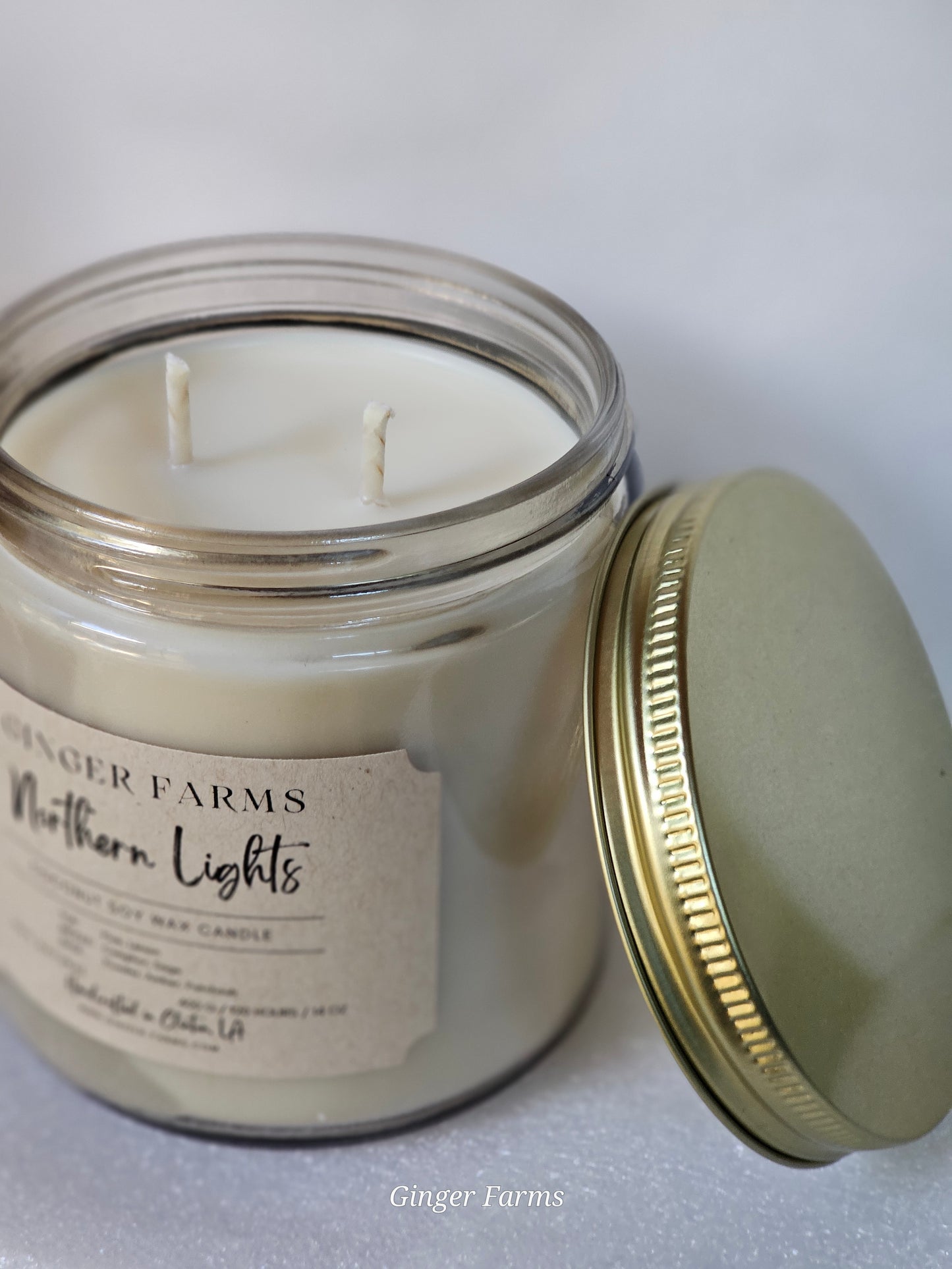 Northern Lights candle