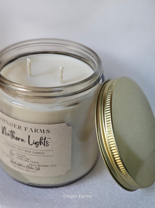 Northern Lights candle