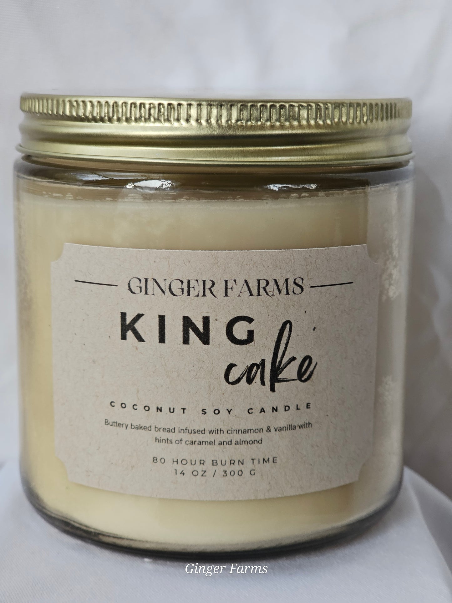 King Cake Candle Jar