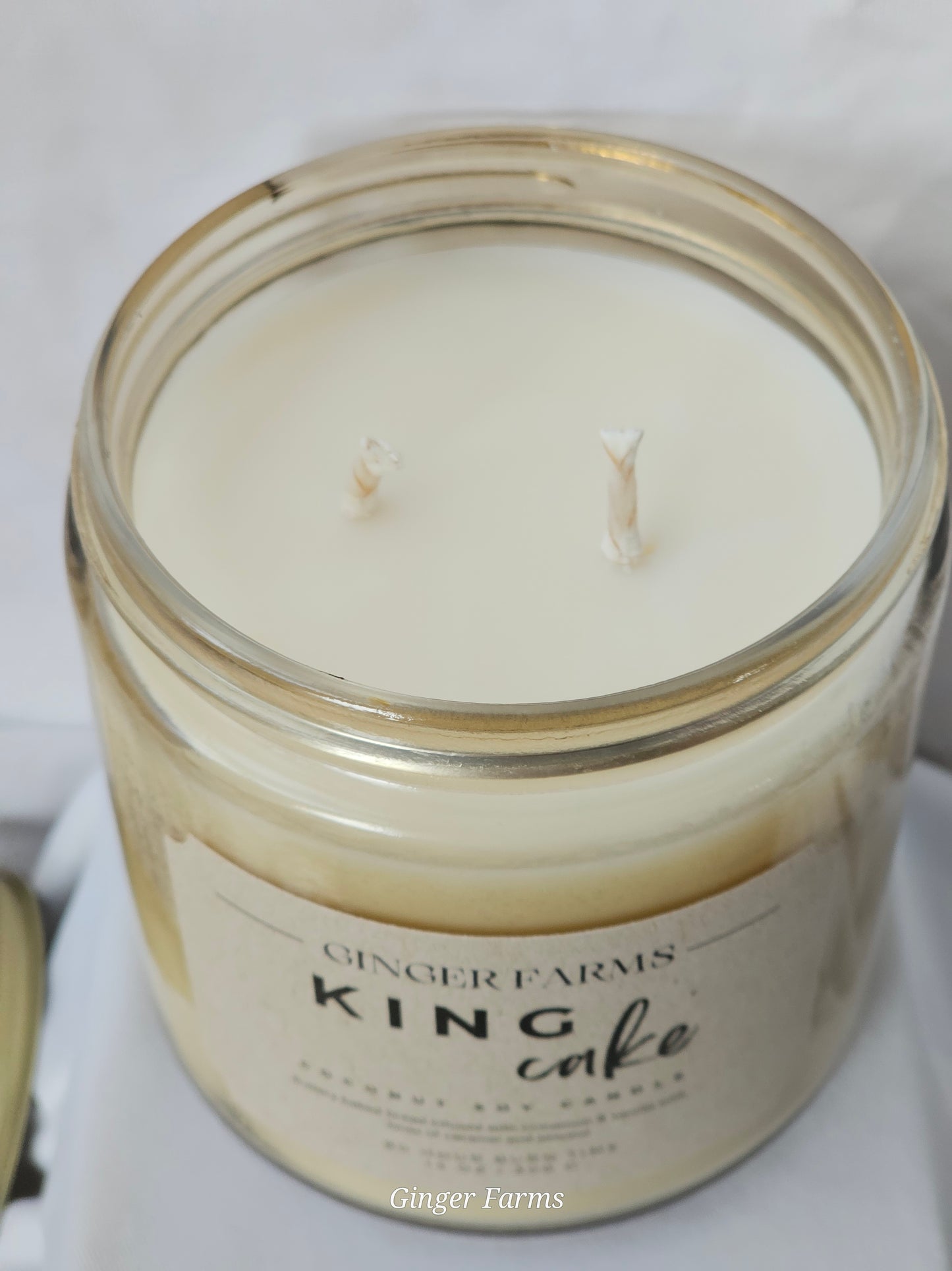 King Cake Candle Jar